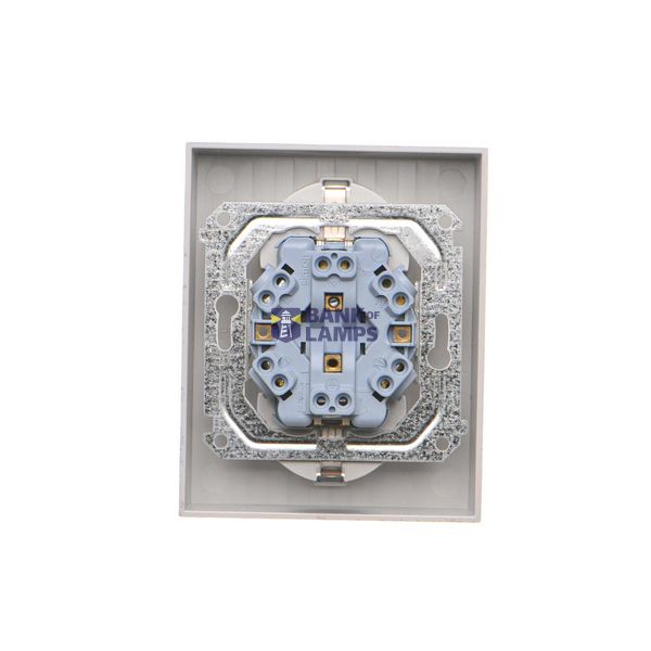 Dimmer for dimmable LED's, rotary-push, 1 pole, inox steel image 1
