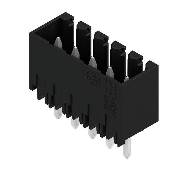 PCB plug-in connector, male header, closed side, THT solder connection, 3.50 mm, Number of poles: 5, 180°, Solder pin length (l): 4.5 mm, tinned, black, Box image 4
