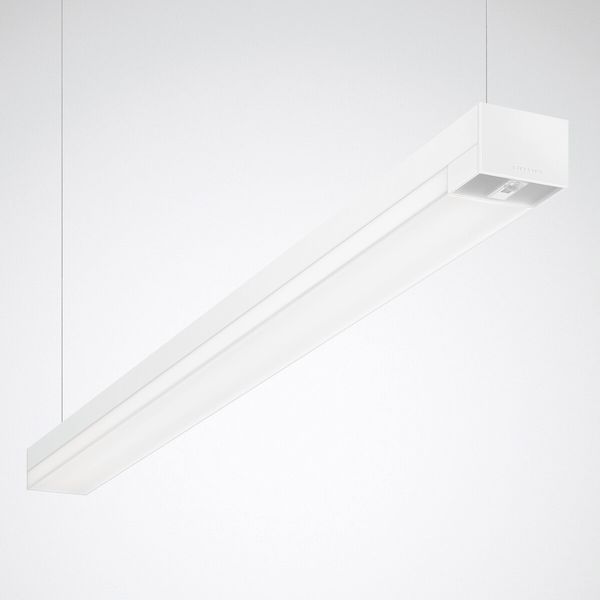 Suspended luminaires Solvan Flow H Prisms White rectangular ETDD 49W 6300lm Wide reduced glare UGR19 (W19) IK03 3 SDCM image 1