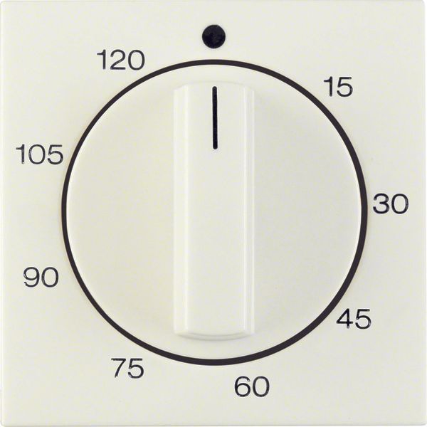 Centre plate for mechanical timer, S.1, white glossy image 1