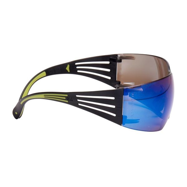 3M™ SecureFit™ 400 Safety Glasses, Black/Green frame, Anti-Scratch, Bl image 4