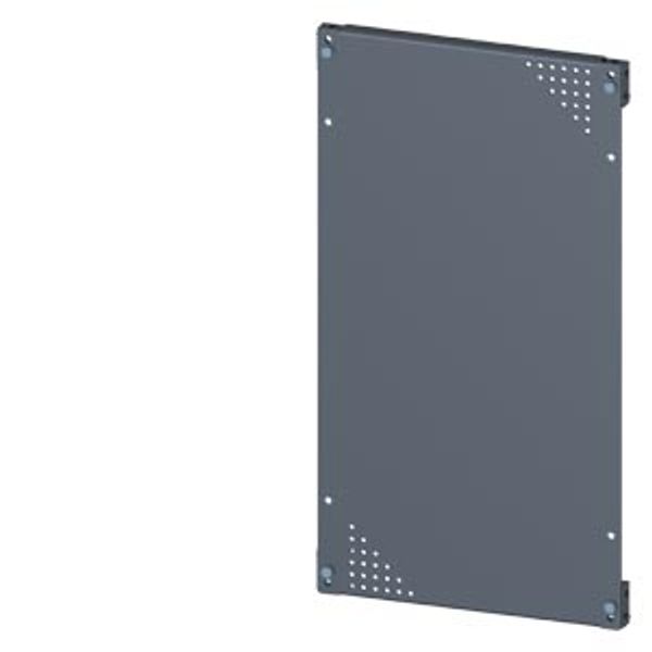 SIVACON, mounting plate, mounting with bracket, perforated, H: 600 mm, W: 400 mm image 1