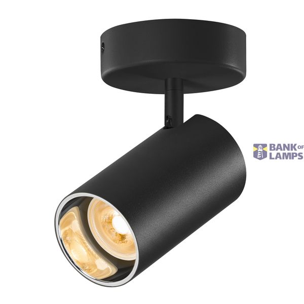 ASTO TUBE, ceiling-mounted light, cylindrical, GU10, 1x max. 10 W, black image 4