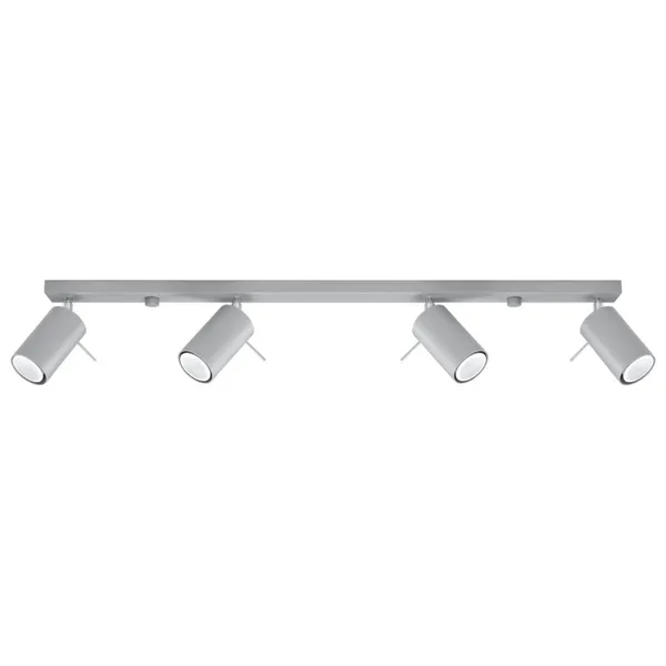 RING CEILING LAMP 4L GREY GU10 4X40W IP20 image 1