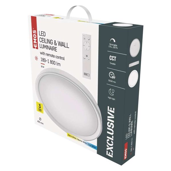 LED Ceiling lamp ILVI, round 30W, dimmable, changeable CCT image 1