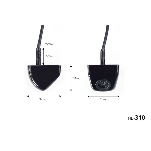 Parking assistant system TFT01 4,3" with HD-310 4 sensors black inside mount image 1