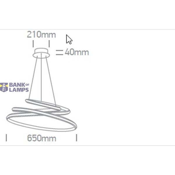WHITE LED 45W WW IP20 230V image 2