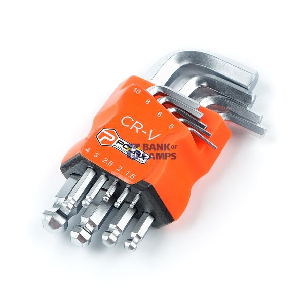 9pcs Ball end hex key set Standart  9pcs.,1.5-10мм (1,5 mm, 2,0 mm, 2,5 mm, 3 mm, 4 mm, 5 mm, 6 mm, 8 mm, 10 mm) image 1