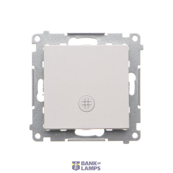 Interdediate switch with LED indicator light, 10AX, light gray matt image 1