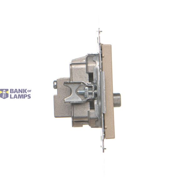 Cover for single socket outlet with earthing, white image 1