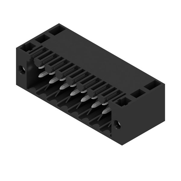 PCB plug-in connector, male header, Flange, THT solder connection, 3.50 mm, Number of poles: 16, 90°, Solder pin length (l): 3.5 mm, tinned, black, Box image 4