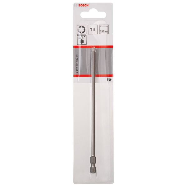 Screwdriver bit Extra Hard T8, 152 mm 1 pcs. image 1