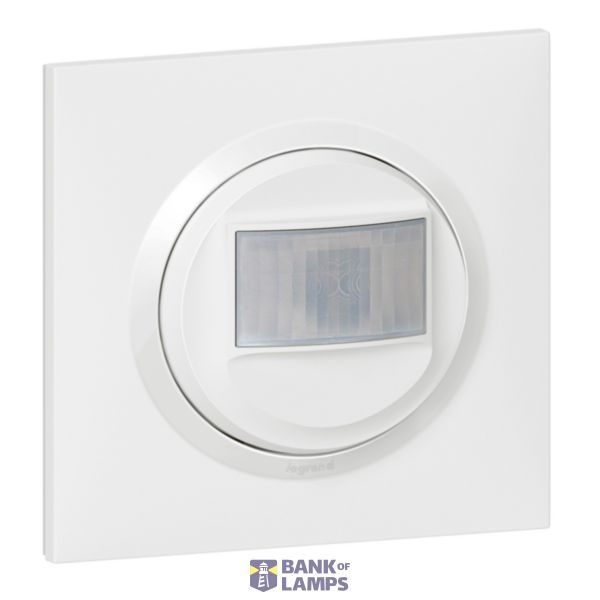 2-wire dooxie wall detector without Neutral delivered with white square plate image 1