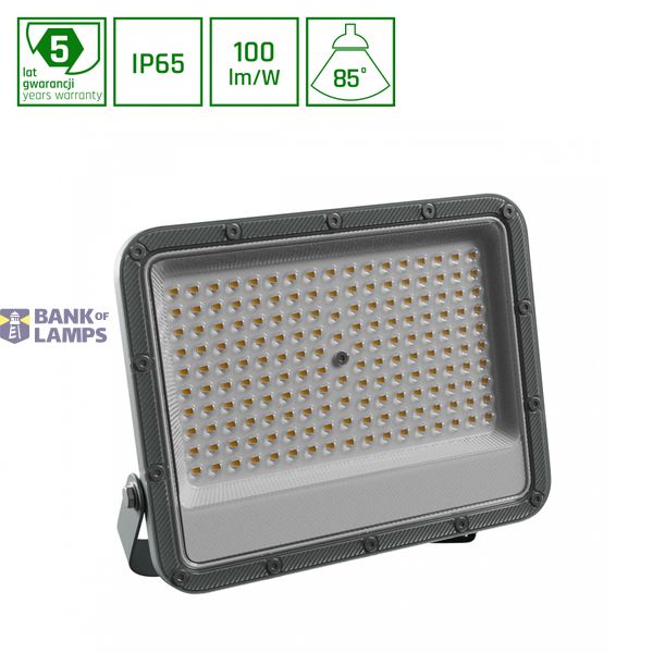 NOCTIS MAX 2 NAŚWIETLACZ 100W CW 230V 85ST IP65 264X218X35 MM SZARY 5 LAT GWARANCJI image 1