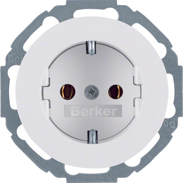 SCHUKO soc.out.,mounting orient. var. in 45° steps,screw-in lift term. image 1