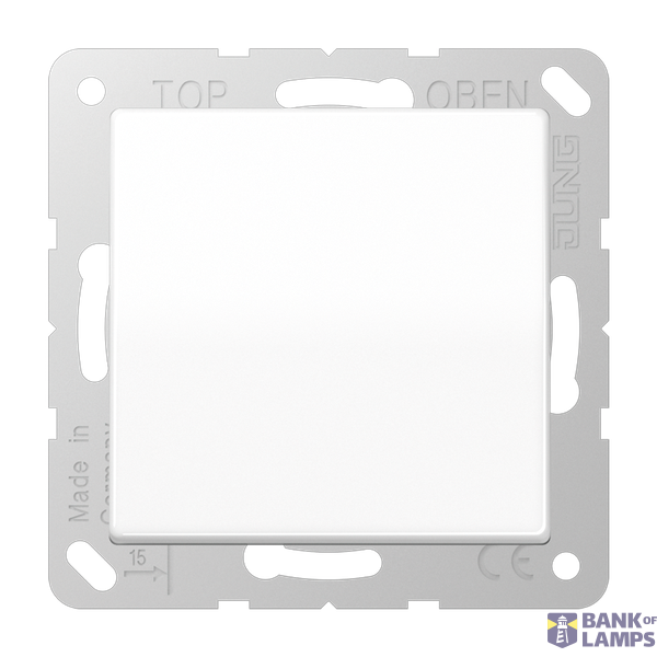 SCHUKO socket, 16 A 250 V ~, screw terminals, integrated increased contact protection, SAFETY+, hinged lid, thermoplastic, AS series, alpine white image 1