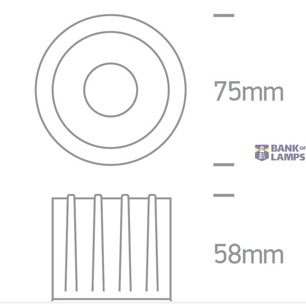 BLACK LED 7W WW IP20 45deg 230V DARK LIGHT image 2