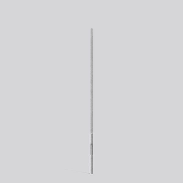 Steel pole D 114 H 5000 d 76 colour: uncoated image 1