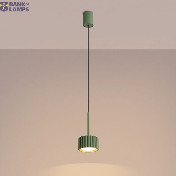 Pendant lamp AURA 1 olive green Gx53 image 7