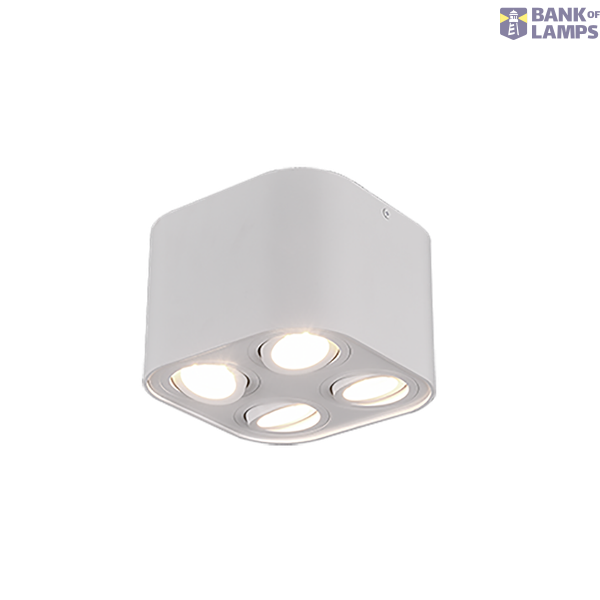 Cookie ceiling lamp 4-pc GU10 matt white image 1