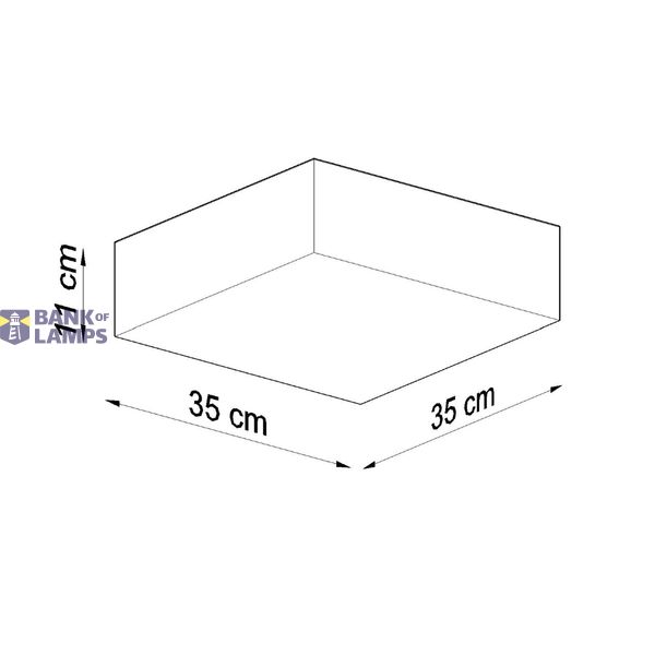 CEILING LAMP HORUS 35 BLACK E27 2X60W IP20 image 6