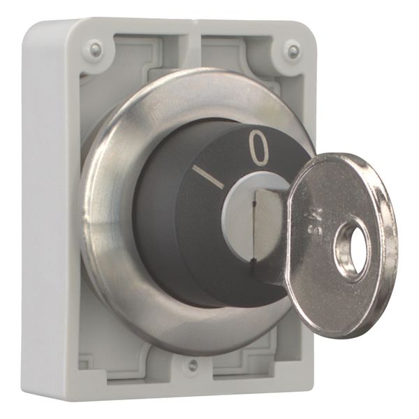 M30I-FWRS3-MS3 Key-operated actuator, Flat Front, maintained, 3 positions, MS3, Key withdrawable: I, 0, II, Bezel: stainless steel image 7