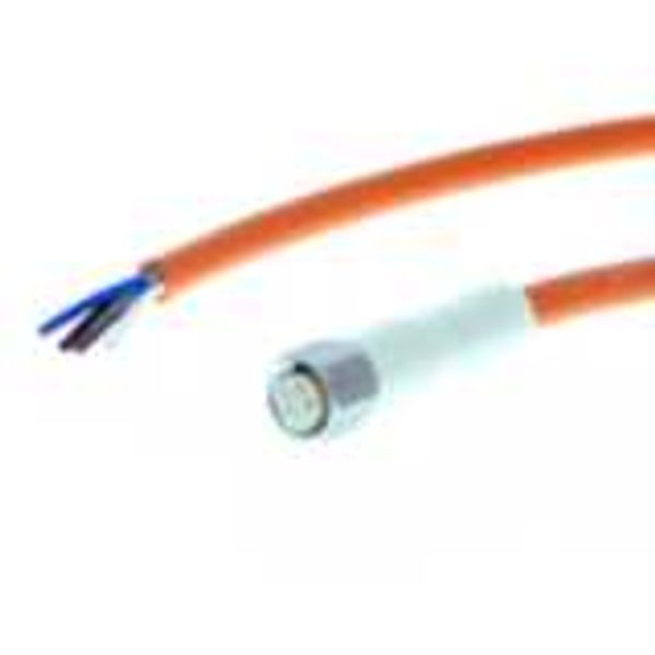 Sensor cable, M8 straight socket (female), 4-poles, PVC washdown resit AA019163D image 1