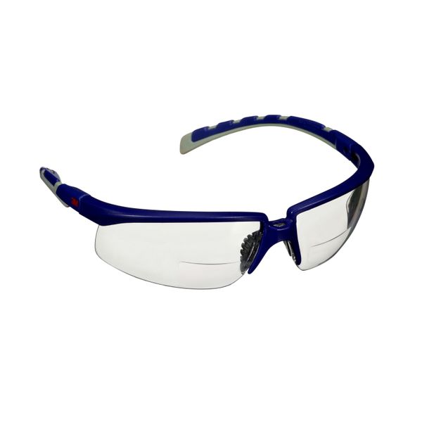 3M™ Solus™ 2000 Safety Glasses, Blue/Grey Temples, Anti-Fog/Anti-Scrat image 4