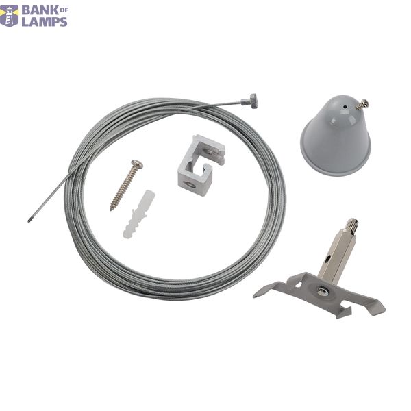 Wire cable suspension set with cable for S-TRACK 3P track,5m image 1