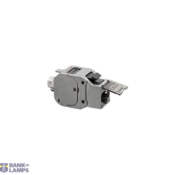RJ45 cat. 6 FTP/STP computer socket insert with anti dust cover image 1