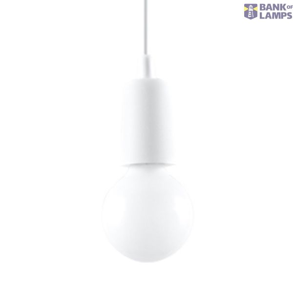 HANGING LAMP DIEGO 1 WHITE E27 1X60W IP20 image 9
