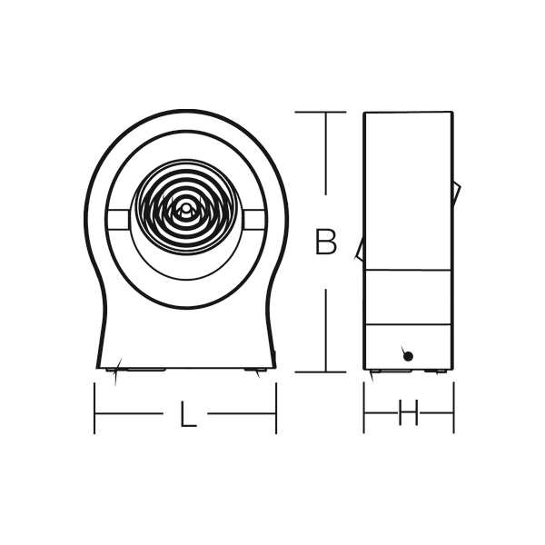 HB 102, 6 W, 270 lm, 830, anthracite, on/off Wall luminaires, L 110 B  image 4