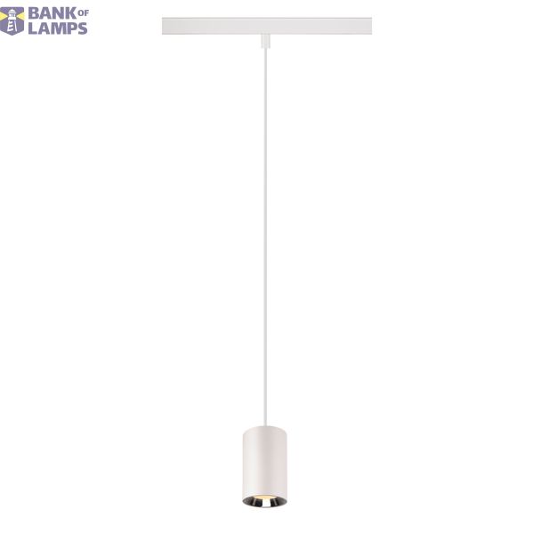 NUMINOS® XS 48V TRACK DALI, pendant light, white / chrome, 8.7W, 700lm, 3000K, CRI90, 40° image 1