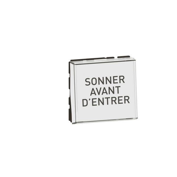 PUSHSWITCH EASYLED 6A LABEL HOLDER WHITE image 1