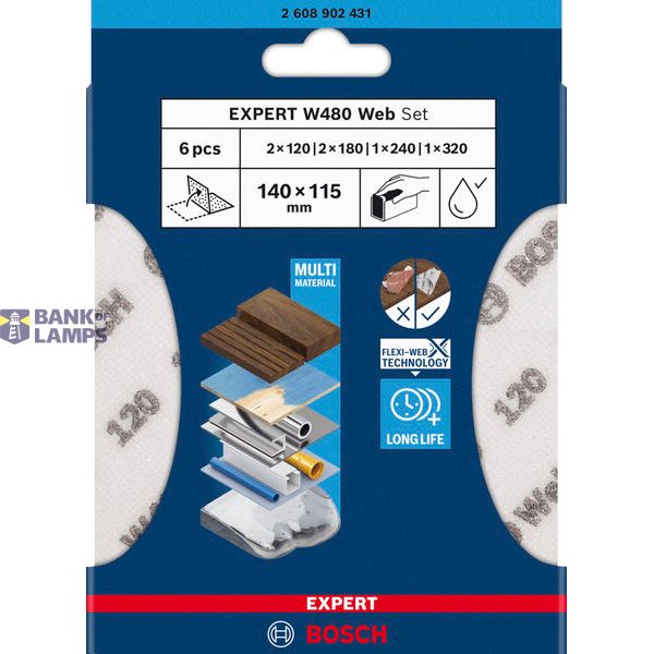 Sanding Web Expert W480, assorted 6pcs offline image 3