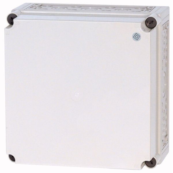 CI44E-200-RAL7035 Insulated enclosure, +knockouts, RAL7035, HxWxD=375x375x225mm image 1