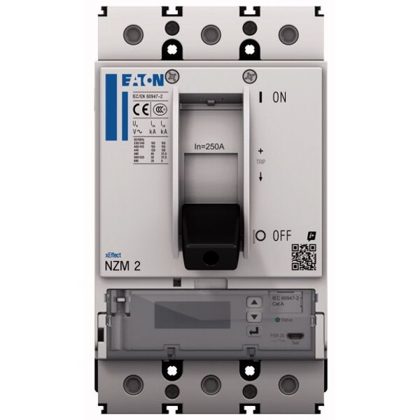 NZMN2-4-PX40/VAR NZM2 PXR25 circuit breaker - integrated energy measurement class 1, 40A, 4p, variable, Screw terminal image 1