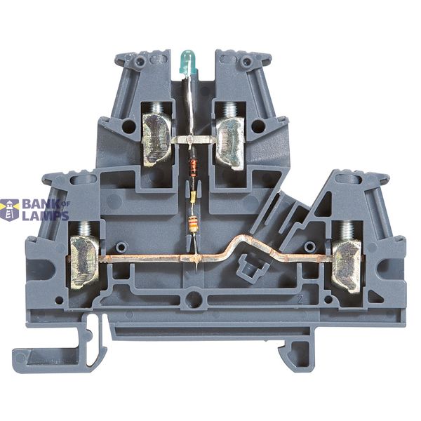 Terminal block viking 3 - screw- function bloc - 1 connect on 2 levels -with LED image 2