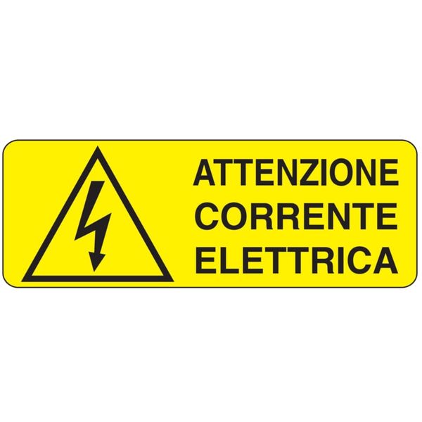 Rectangular danger sign - 350 x 125 mm image 1