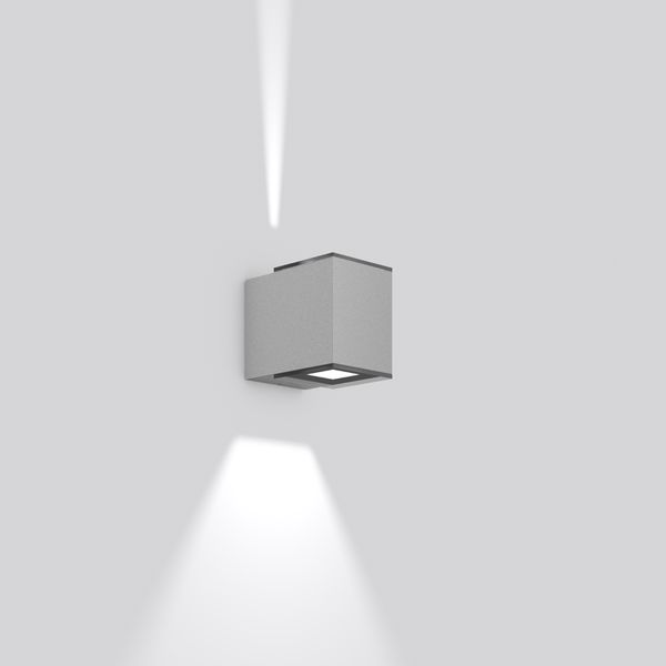 Zono, 6,2 W, 220 lm, 830, silver, on/off Wall luminaires, L 100 B 154  image 1