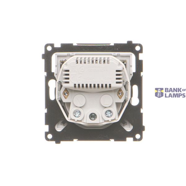 Computer socket RJ45 category 5e + telephone socket RJ11, (module), Simon 24, IP20/IP44, black matt image 1