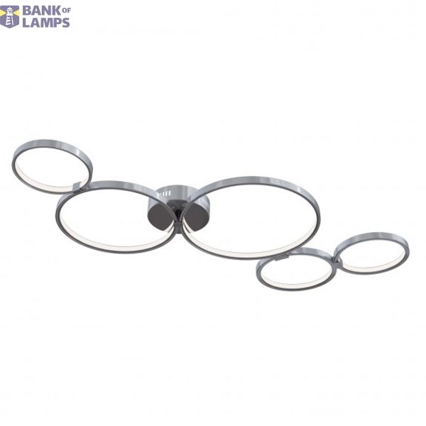 Modern Olympia Ceiling Lamp Nickel image 2