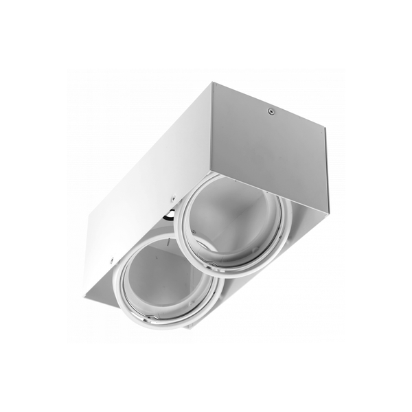 Ceiling luminaire housing PIREO N, surface-mounted, double, IP20, white image 1