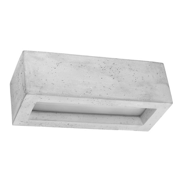 WALL LAMP VEGA 30 CONCRETE E27 1X60W IP20 image 1