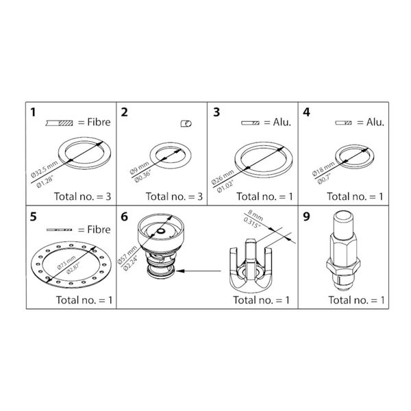 ICS 25 -20  Overhaul kit image 1
