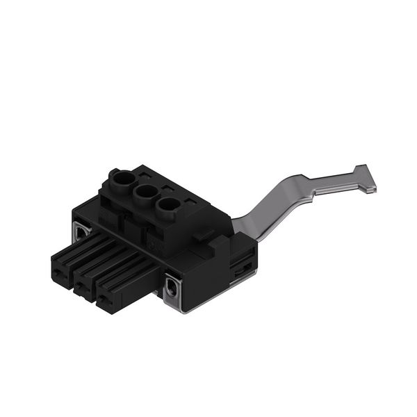 PCB plug-in connector, female plug, 7.62 mm, Number of poles: 3, 180°, Clamping yoke connection, Clamping range, max. : 10 mm², Box image 2