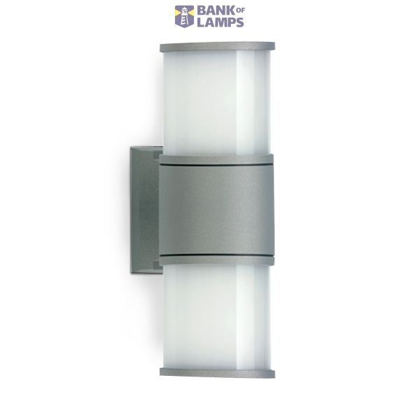 GREY WALL BRACKET 2xE27 20w image 1