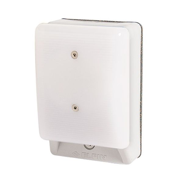 Palm switch, illuminated, momentary, white mushroom button, without enclosure image 1