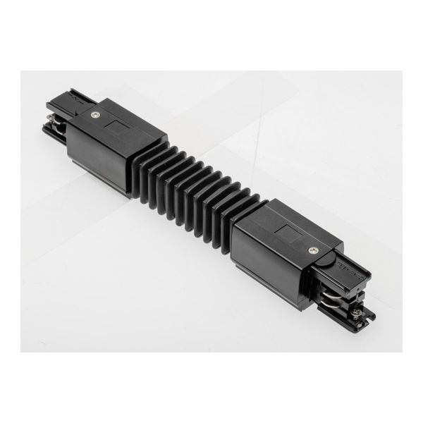 Electrical connector for 3-phase track, black image 1