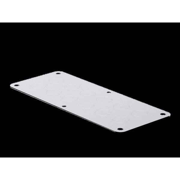 KX Metal gland plate, with metric knockouts, for cable diameter M20 image 1